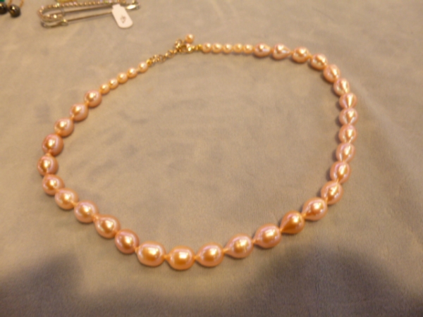 Collier Perles Rosées